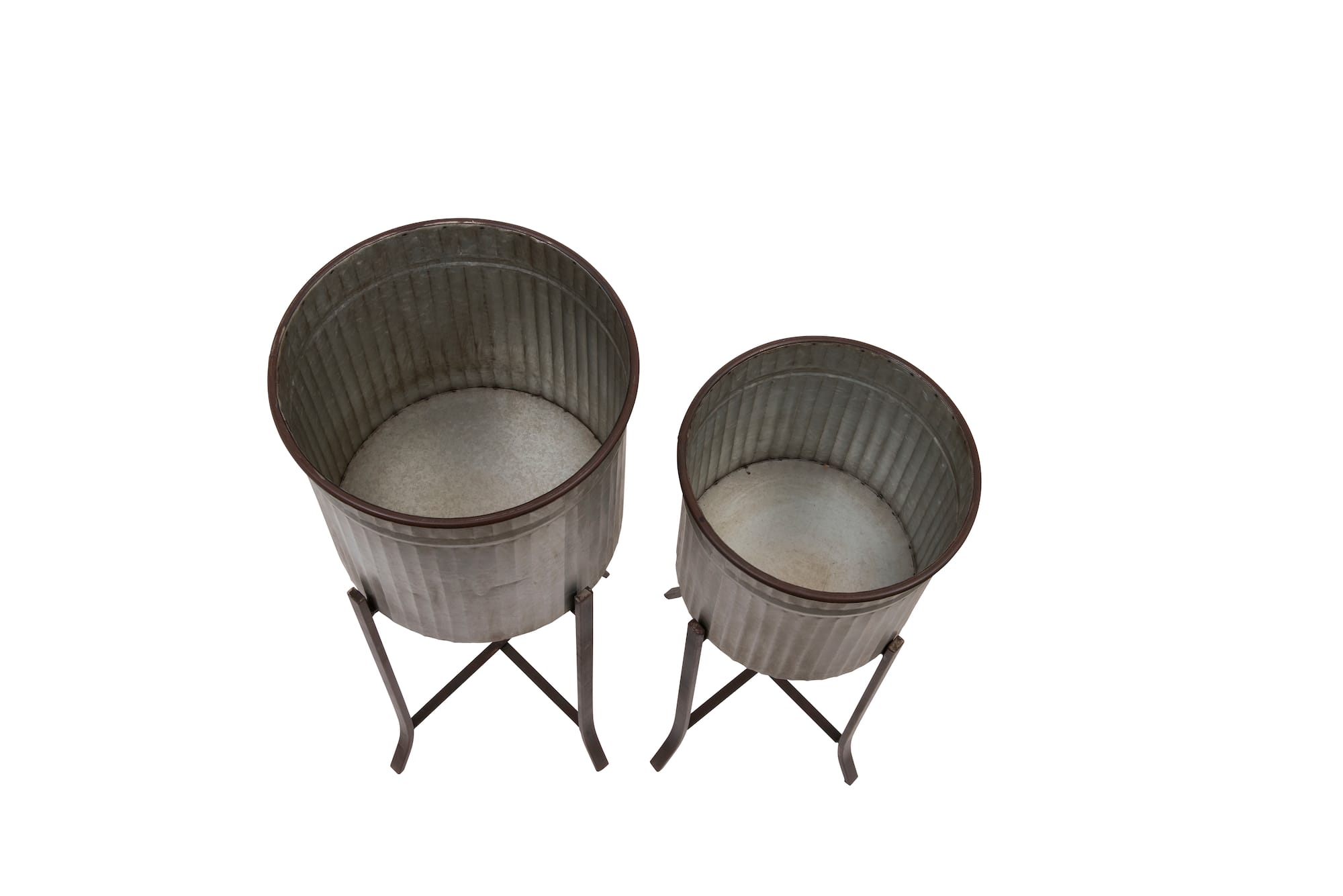 Hello Honey® Rustic Iron Planters with Stand